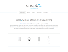 Tablet Screenshot of concept-2.be